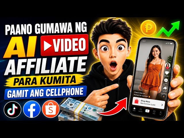 PAANO GUMAWA NG AI VIDEO AFFILIATE GAMIT ANG CELLPHONE | STEP-BY-STEP AI VIDEO TUTORIAL 2026
