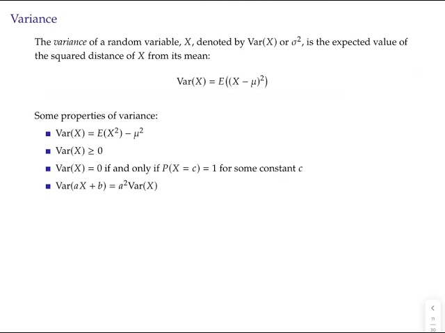 Econometrics topic 2 video 2: Expected value, variance, and standard deviation