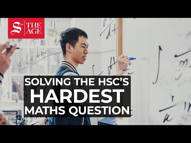 Watch student Bowen Wu solve one of the hardest HSC mathematics questions