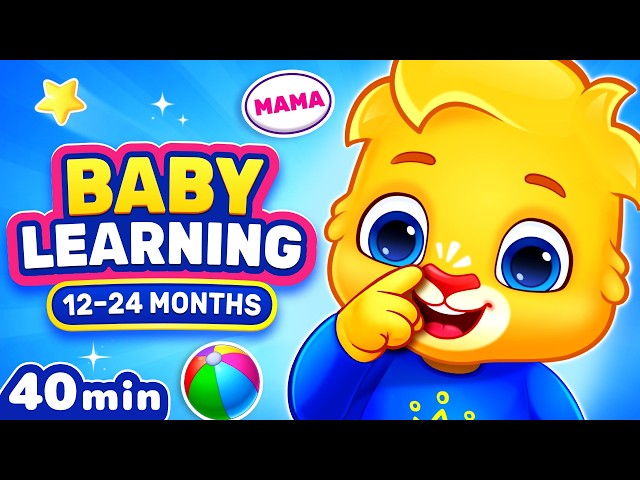 Baby Learning Videos – First Words, Body Parts, Shapes, Nursery Rhymes, Songs for Babies & Toddlers