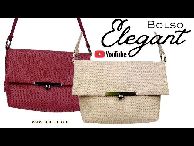 Faux leather bag with elongated metal clasp | Creative sewing tutorial