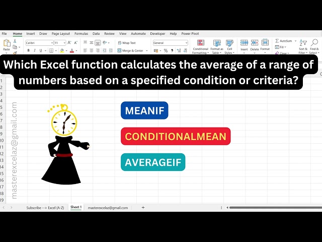 #253 - Excel formula question and answer