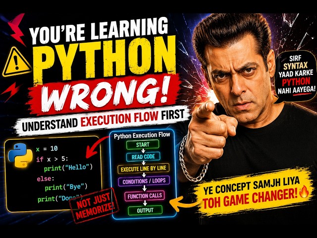 You're Learning Python WRONG! Understand Execution Flow First