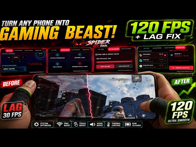 Turn Any Android Phone Into a Gaming Beast 🔥 Game Booster | 120 FPS + Lag Fix