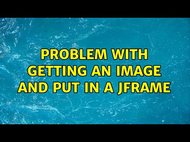 Problem with getting an image and put in a jframe