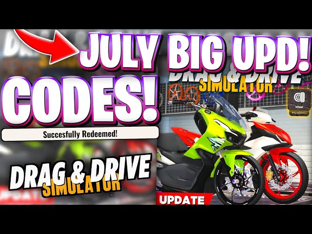 🌟BIG UPD! ROBLOX DRAG DRIVE SIMULATOR CODES FOR JULY 2026 UPDATE! CODES FOR DRAG DRIVE SIMULATOR
