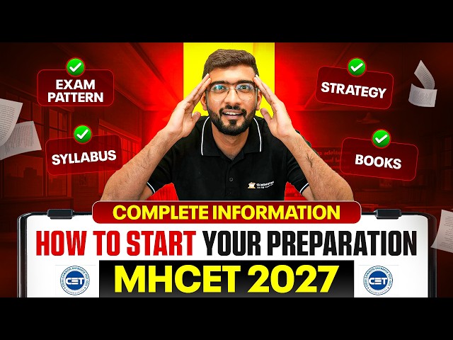 How to Start Your Preparation for MHCET 2027? 🔥 Syllabus, Exam Pattern, Strategy & Books