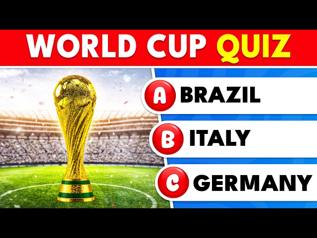 How Much Do You Know About The WORLD CUP? ⚽ 50 Questions | The Quiz Zone
