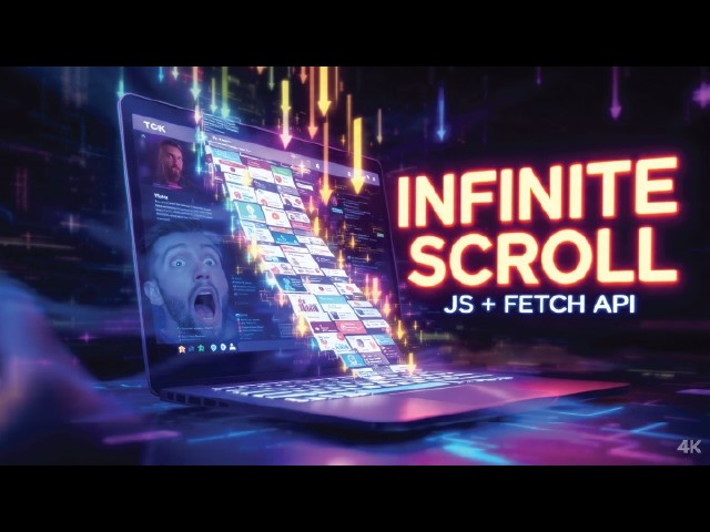 Infinite Scroll with JavaScript | Fetch API Project (HTML CSS JS) | 30 JS Projects #15