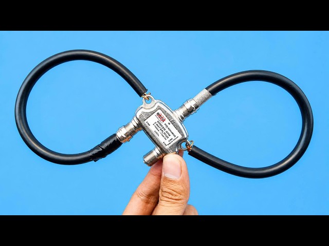 📡 Never Buy a TV Antenna Again! Just Use a SPLITTER and a COAXIAL CABLE