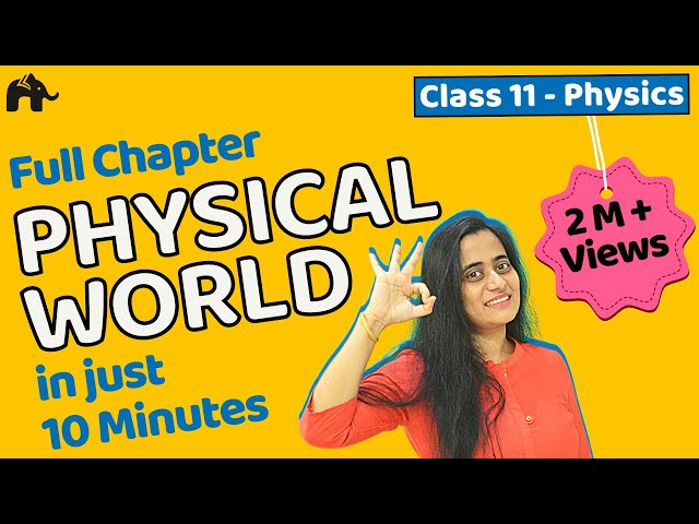 Physical World | Class 11 Physics Chapter 1 | Complete Chapter in ONE video