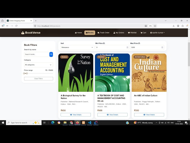Book Shop Project using JAVA Spring Boot React JS MYSQL