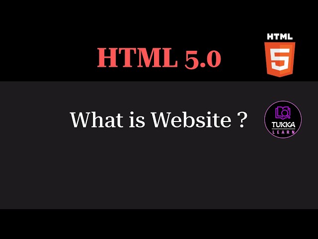 HTML5 Tutorial for Beginners | Introduction to Websites | Episode 1 | Tukka Learn