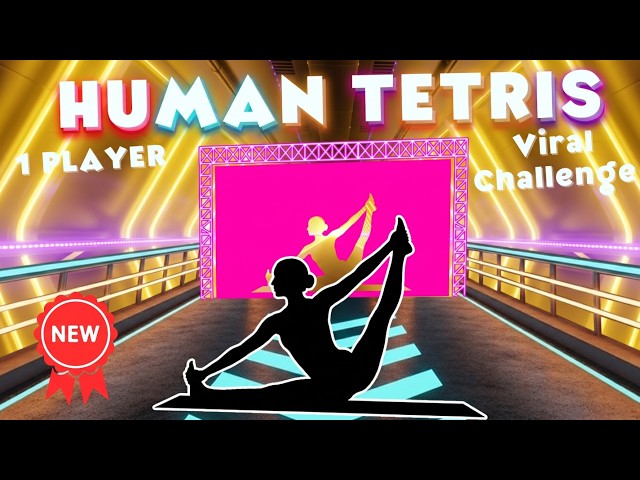 HUMAN TETRIS | Viral Interactive Warm Up Game | 1 Player | Viral Challenge - NEW GAME