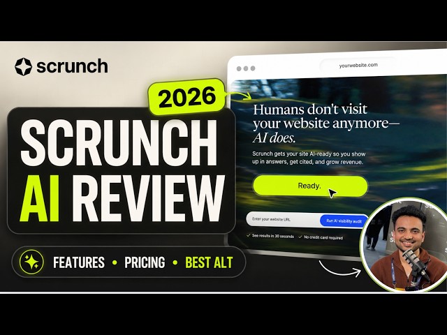 Scrunch AI Review 2026: Features, Pricing and Best Scrunch Alternative