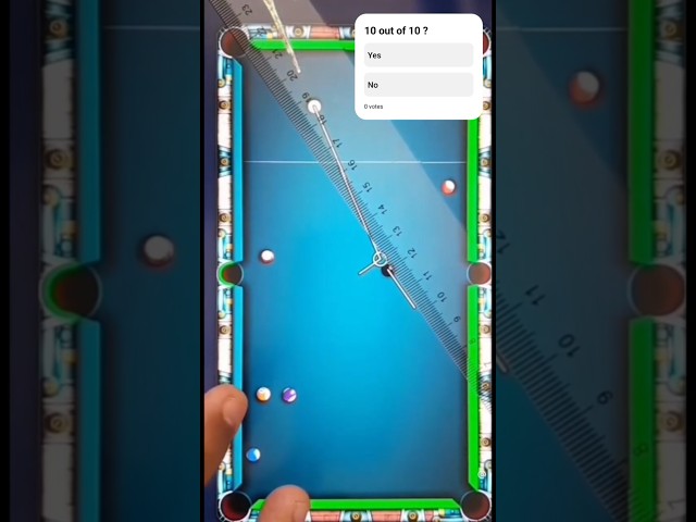 8 ball pool Middle Pocket Trick Shot Calculation 😂😂😂#8BallPool #funny