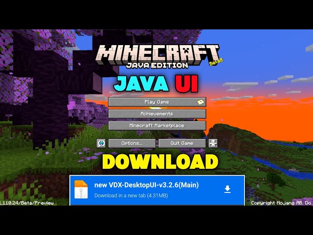 New Minecraft PE Java UI Mod ✅ | Best Java Edition Interface for MCPE! 🎮✨ [2025 Update 🔥]