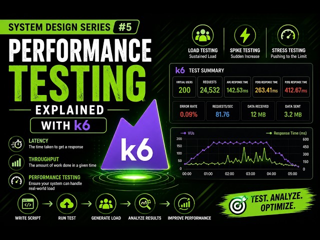 Performance Testing with k6 | Load, Spike & Stress Testing | Hands-on