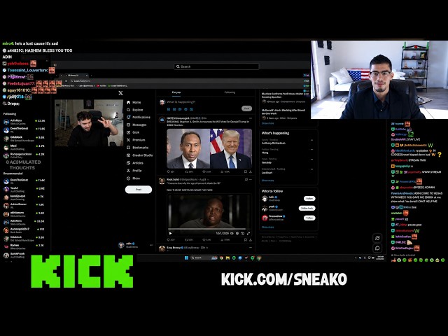 SNEAKO Tries to Motivate Adin Ross to Make Content