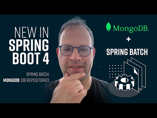 New in Spring Boot 4.1: store your Spring Batch Job state in MongoDB!
