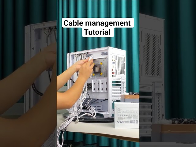 PC Cable Management Tutorial 🔌 | Clean & Pro Build DIY Guide #pcbuild #cablemanagement