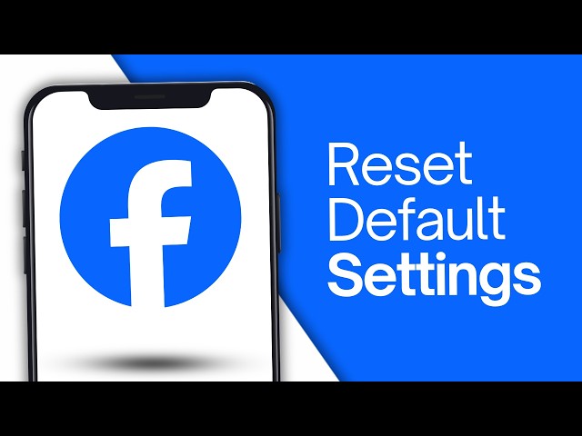How To Reset Facebook Settings (2026) | Restore Default Settings