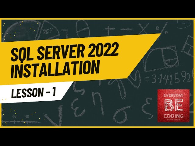 SQL Server Tutorials - SQL Server Installation with SQL Server Management Studio - #1