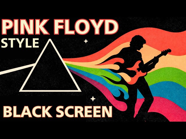 Deep Sleep Relaxing Music: PINK FLOYD STYLE ★8HR BLACK SCREEN★ Pure Ambient for a Long Nights Sleep