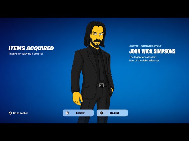 How to get John Wick Simpsons, Complete Contracts to unlock John Wick Quests Fortnite