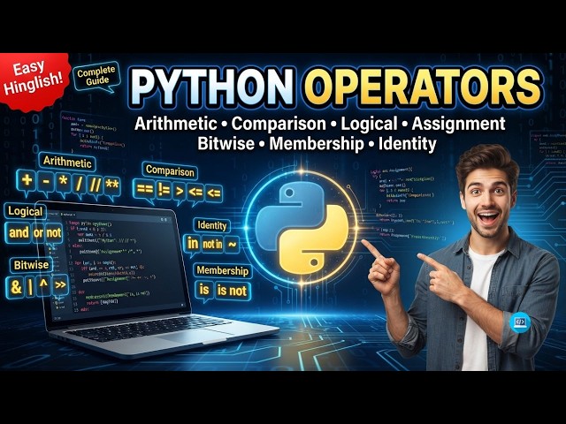 Master Python Operators in 25 Minutes ⚡ Complete Tutorial for Beginners in Hindi / Urdu