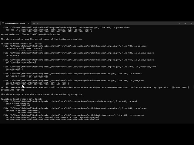ai chatbot coding using gemini api 🗝  key