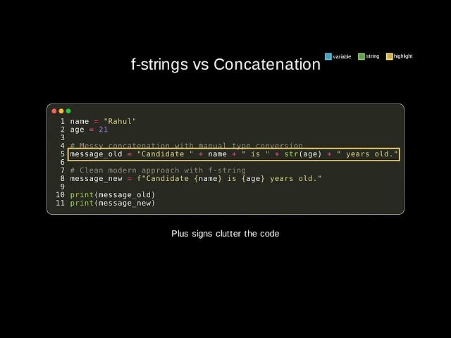 f-strings in Python