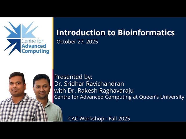 Fall 2025 - Introduction to Bioinformatics