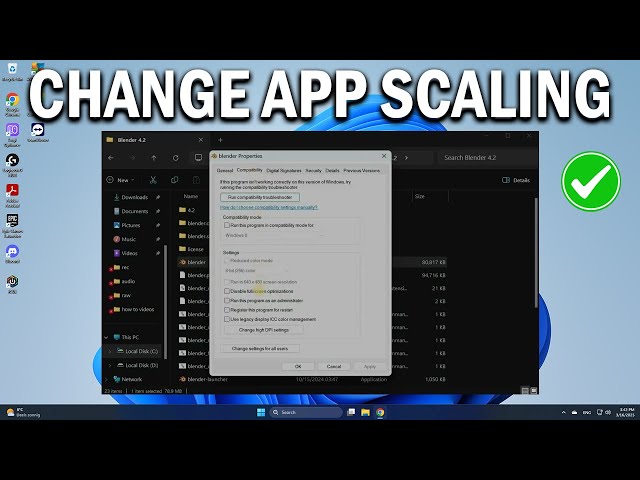How To Change Scaling for Specific Apps in Windows 11 - Easy Fix