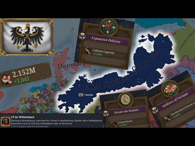 Forming PRUSSIA As BRANDENBURG In EU5 By Ending The Turmoil In Brandenburg Disaster by 1373 (Part 1)