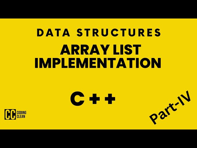 Array List Implementation in C++
