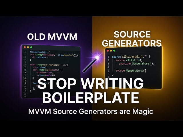 STOP Writing MVVM Boilerplate! (C# Source Generators are Magic)