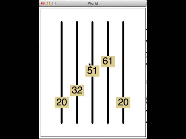 Sliders using Racket and 2htdp/universe