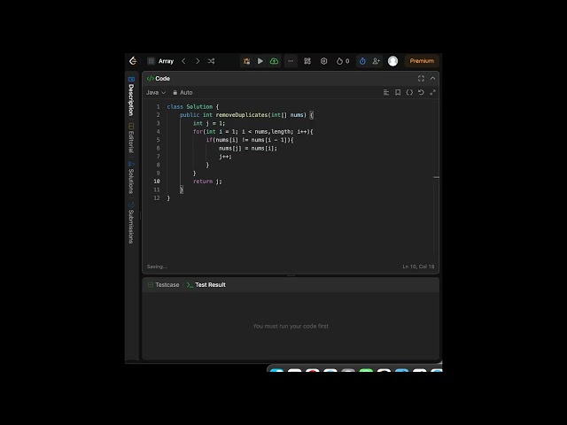 LeetCode 26 Remove Duplicates from Sorted Array | Java Solution