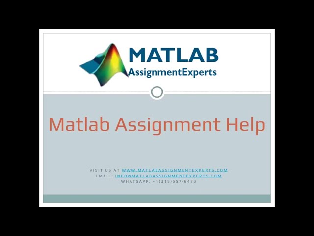 Matlab Assignment Help