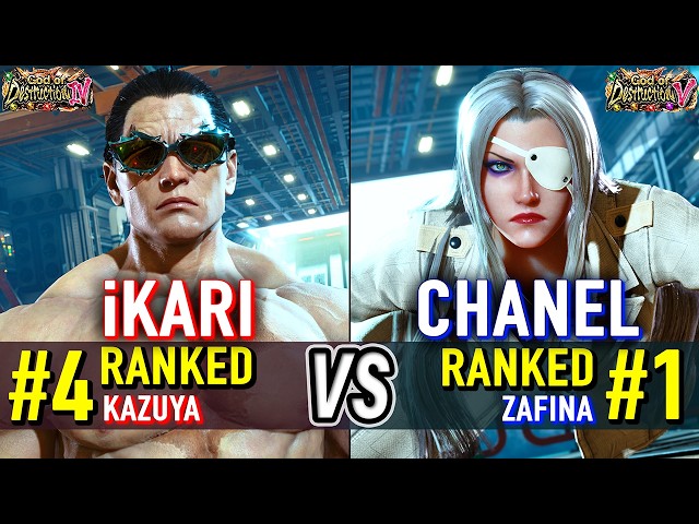 T8 🔥 IKARI (#4 Ranked Kazuya) vs CHANEL (#1 Ranked Zafina) 🔥 Tekken 8 High Level Gameplay