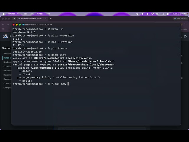 Flask Commands   Part 6   Install Flask Commands with pipx
