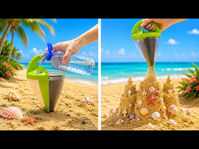 🏖️ Summer Beach Hacks You NEED to Try! Cool Gadgets & Genius DIY Ideas ☀️🌊