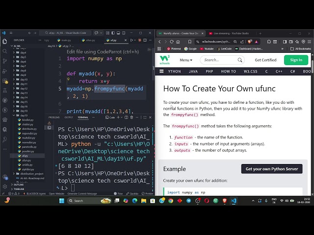 Learning AI From Zero – Python Moudles | NumPy | Live Study With Me | Day 18