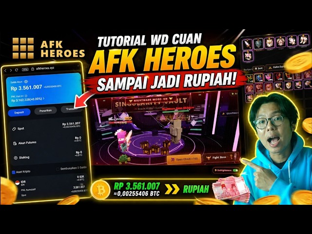 Tutorial WD Cuan AFK Heroes Sampai Jadi Rupiah
