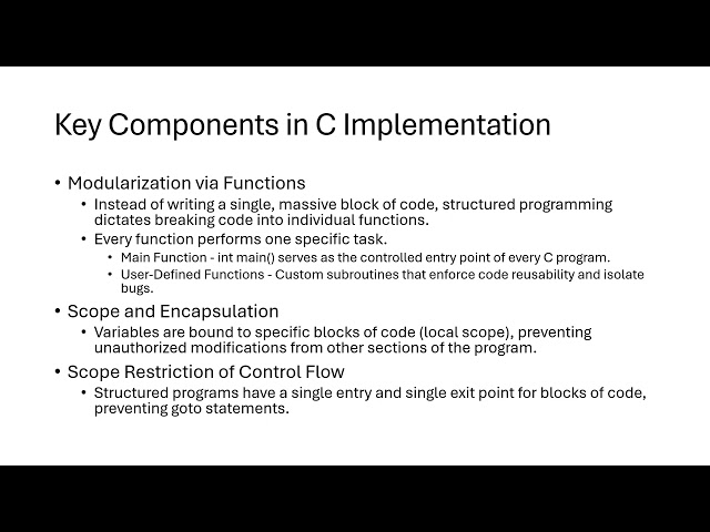 Structured Programming