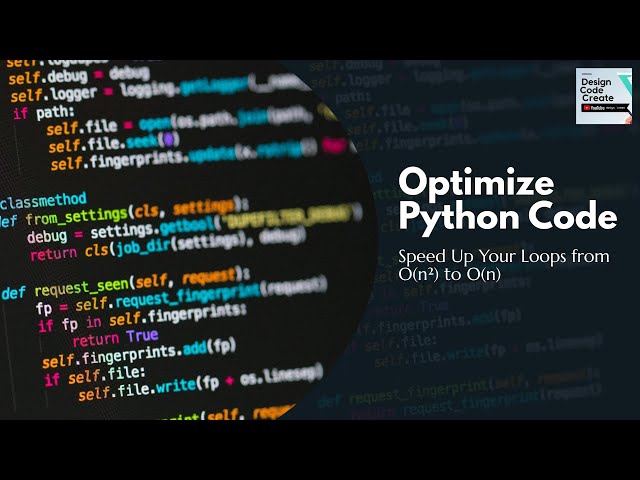 Python Code Optimization with cProfile | Speed Up Your Loops from O(n²) to O(n)Optimization