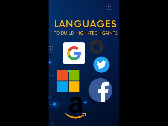 Programming languages used by high-tech giants#shorts