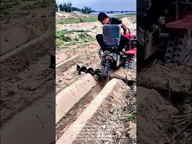 Amazing farm tool: automated furrow maker for planting