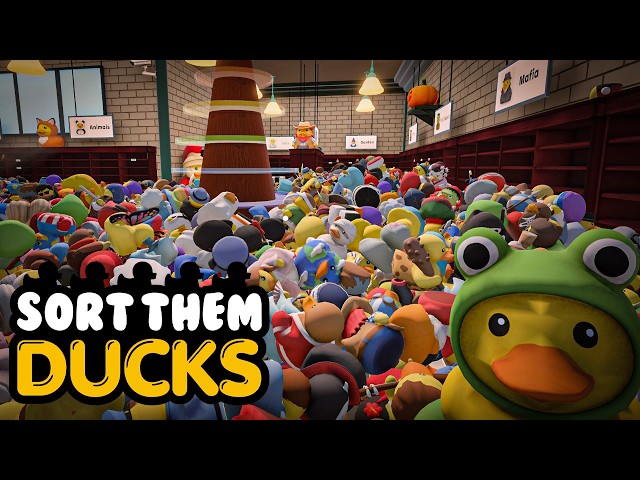 I HAVE TO SORT 4,000 RUBBER DUCKS?! | Sort Them Ducks